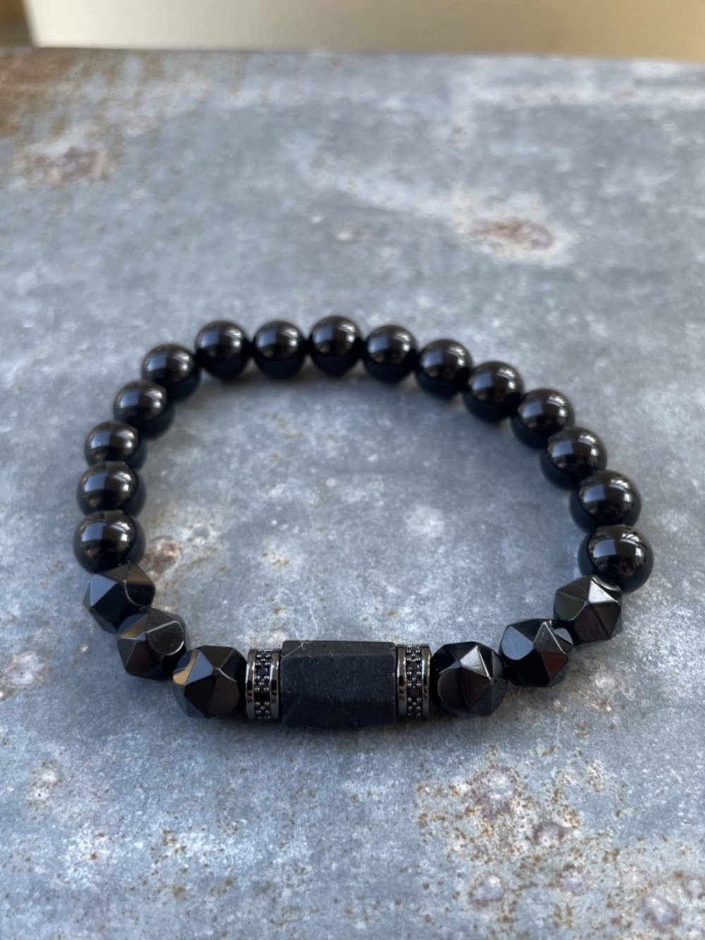 Black Onyx Stretch Bracelet